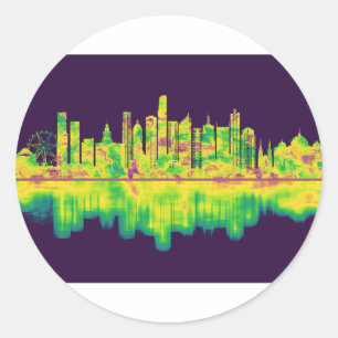 Adesivo Melbourne Austrália Skyline