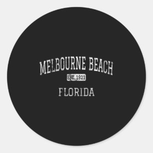 Adesivo Melbourne Beach Flórida Fl Vintage