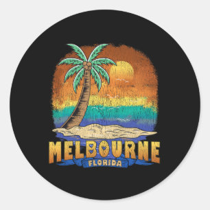 Adesivo Melbourne Florida Vintage angustiou Souvenir