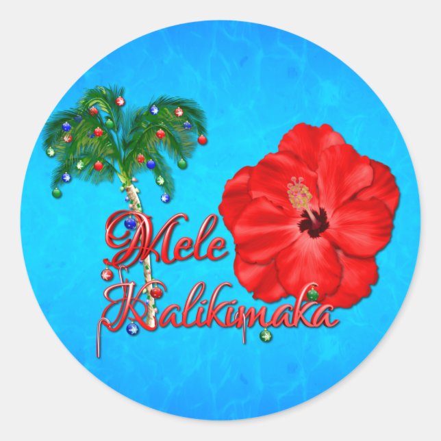 Adesivo Mele Kalikimaka (Frente)