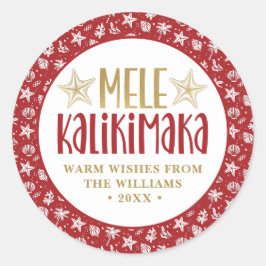 Adesivo Mele Kalikimaka Natal