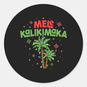 Adesivo Mele Kalikimaka Natal Havaiano Luz de Palmeira