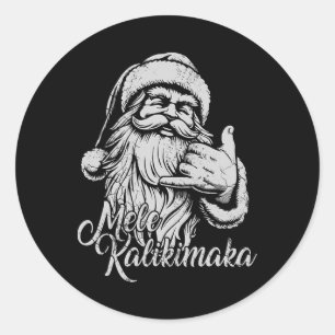 Adesivo Mele Kalikimaka Papai Noel Havaiano Natal no Havaí