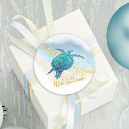 Adesivo Mele Kalikimaka Praia Tartaruga Costeira