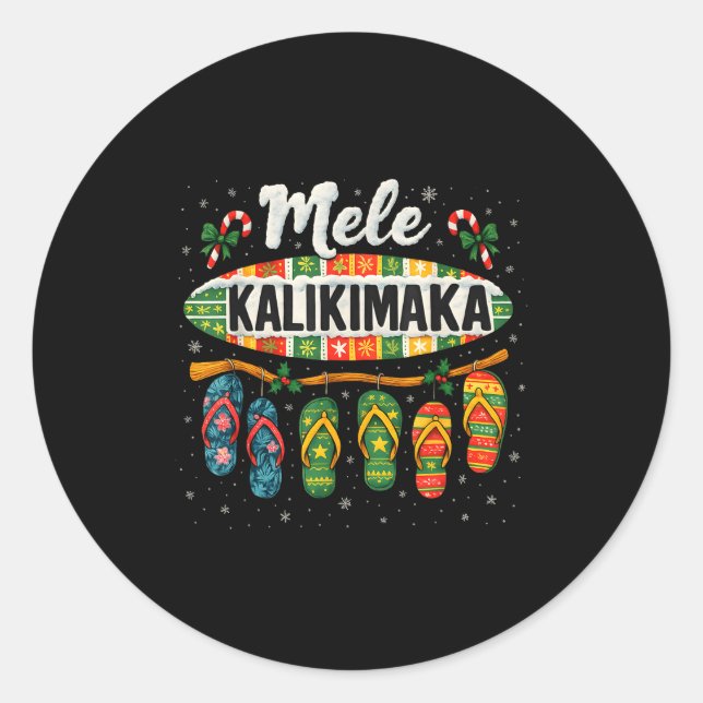 Adesivo Mele Kalikimaka Trocal Christmas Flip Flop  (Frente)
