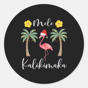 Adesivo Mele Kalikimaka Tropical Hawaiai Flamin