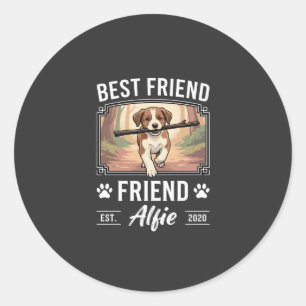 Adesivo Melhor Amigo Alfie Amante de Cães