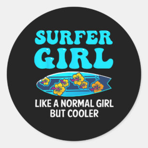 Adesivo Melhor Arte de Surf para Meninas Mulheres Praia Su
