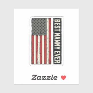 Adesivo Melhor Babá de Todos os Tempos Camisa Patriótica V