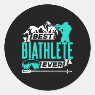 Adesivo Melhor Biathlete Ever Sports Biathlon 1