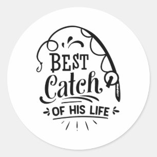 Adesivo Melhor Captura Da Sua Vida Casais Combinando Pesca