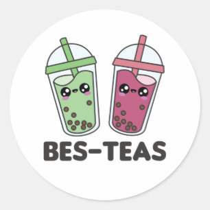 Adesivo Melhor Chás - Bolha Tea Kawaii Boba Tea Love
