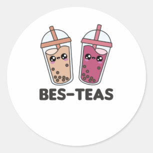 Adesivo Melhor Chás - Bolha Tea Kawaii Boba Tea Love