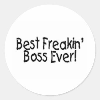Adesivo Melhor Chefe de Freakin Nunca