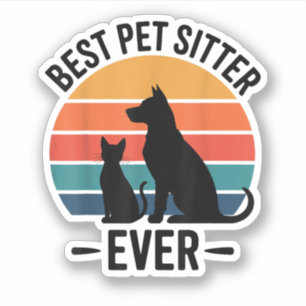 Adesivo Melhor Cuidador de Cães de Todos os Tempos Present