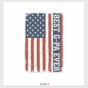 Adesivo Melhor Desenho de Camisa Vintage da Bandeira Patri