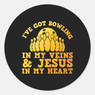 Adesivo Melhor Design Boliche para Homens Mulheres Jesus C