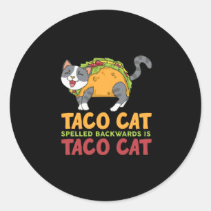 Adesivo Melhor Gato De Taco Ortografado Para Trás É Gato