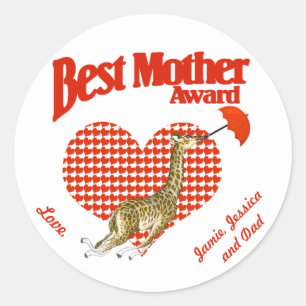 Adesivo Melhor Guarda-Prêmio Mãe
