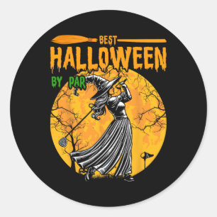 Adesivo Melhor Halloween Por Par Bruxas Golfe