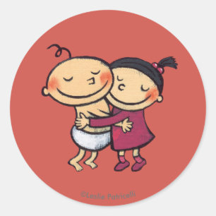 Adesivo Melhor Hugging de Amigos
