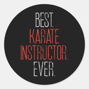 Adesivo Melhor Instrutor de Karate Professor de Artes Marc