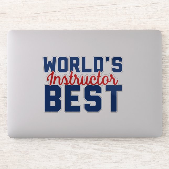 Adesivo Melhor Instrutor do Mundo (Computador)