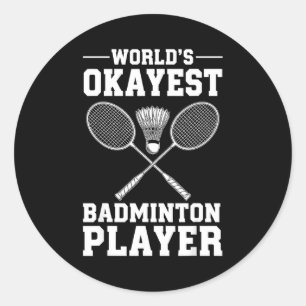 Adesivo Melhor jogador de badminton do mundo