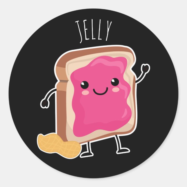 Adesivo Melhor Juntos (PB e J): Geleia (Frente)