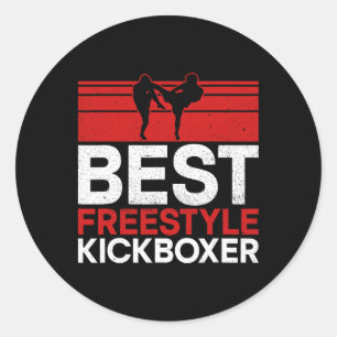 Adesivo Melhor Kickboxer Freestyle - Material Arts Kickbox