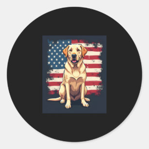 Adesivo Melhor Labrador Para Homens, Amarelo Cachorro Retr