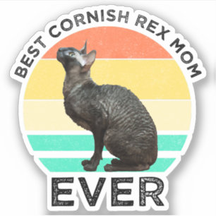 Adesivo Melhor Mãe Cornish Rex de Todos os Tempos