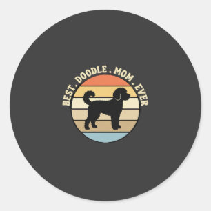 Adesivo Melhor Mãe de Doodle de Todos os Tempos Cachorro R