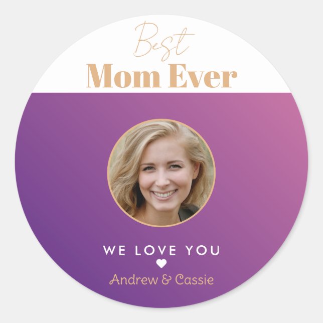 Adesivo Melhor mãe de sempre (Frente)