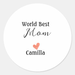 Adesivo Melhor mãe do mundo feliz dia das mães avó namhear