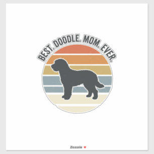 Adesivo Melhor Mãe Doodle de Todos os Tempos Design de Mãe