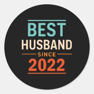 Adesivo Melhor Marido Desde 2022 2º Aniversário de Casamen