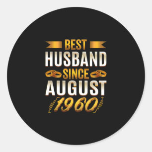 Adesivo Melhor Marido Desde agosto de 1960 - Engraçado 60