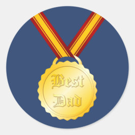 Adesivo Melhor Medalha de Pai Dia do Pai