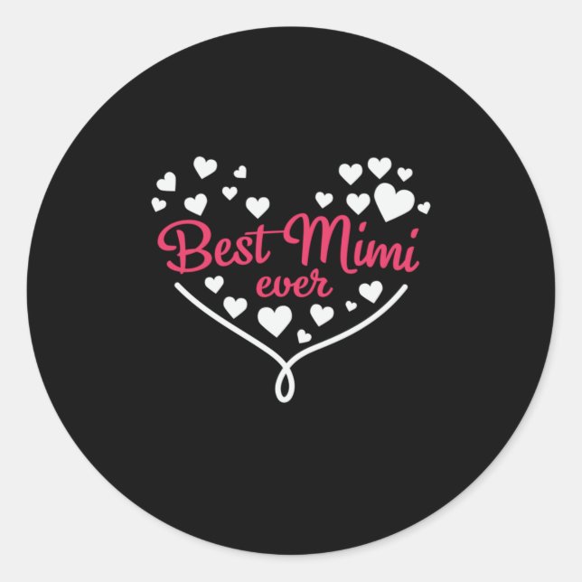 Adesivo Melhor Mimi De Arte Da mamãe (Frente)