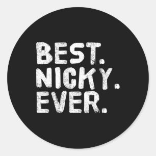 Adesivo Melhor. Nicky. Nunca. Gi De Piada De Nome Personal