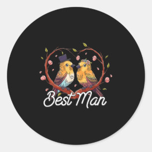 Adesivo Melhor Padrinho de casamento de Bridesman Melhor P