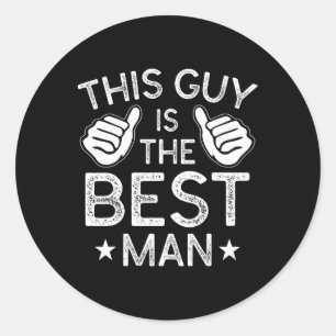 Adesivo Melhor Padrinho de casamento De Casamento Homem So