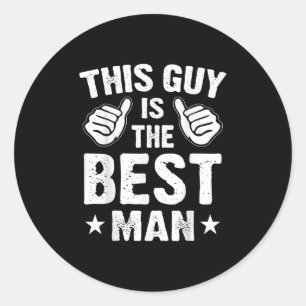 Adesivo Melhor Padrinho de casamento De Casamento Homem So