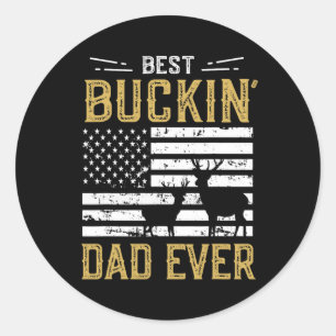 Adesivo Melhor Pai De Buckin Já Engraçado Presente Deer Hu