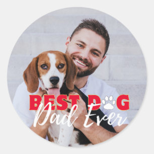 Adesivo Melhor Pai De Cachorro Alguma Vez Personalizado Fo