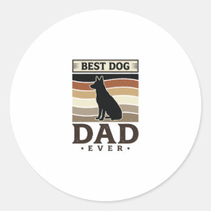 Adesivo Melhor Pai de Cachorro de Todos os Tempos Design d