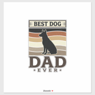 Adesivo Melhor Pai de Cachorro de Todos os Tempos Design d
