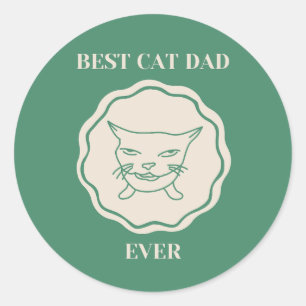 Adesivo Melhor Pai de Gato Incrível 