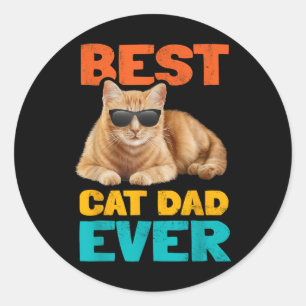 Adesivo Melhor Pai De Gato Já Engraçado Tabuleiro De Propr